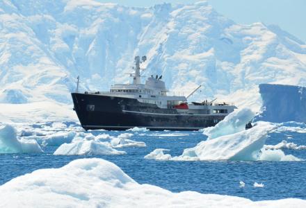 Icon Yachts icebreaking explorer Legend spotted in Antarctica