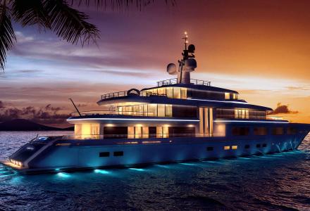 74m Project Barracuda under construction at Turquoise Yachts 
