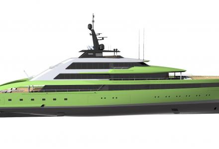 Sabdes Design presents 85m concept in refreshing colour