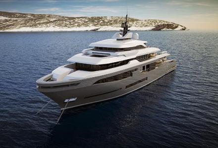 55m explorer yacht under construction at RMK Marine