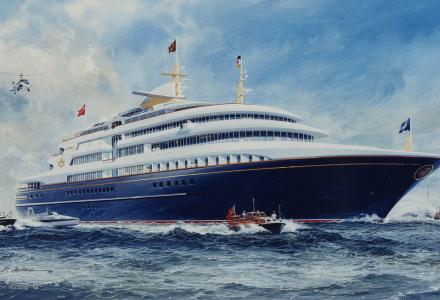 Andrew Winch unveils designs for Royal Yacht Britannia successor