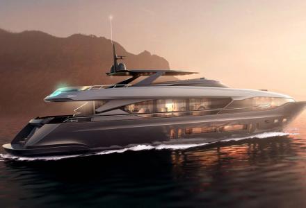 First Maiora 36 raised pilot house yacht under construction