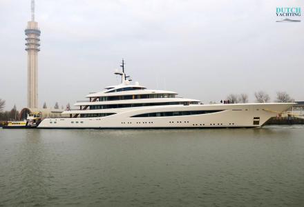 Feadship Vertigo spotted in Lelystad, the Netherlands