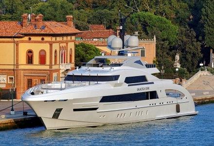 Superyacht Galactica Star spotted in Barcelona