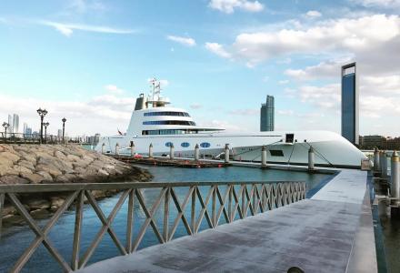 M/Y A spotted in Abu Dhabi, the UAE