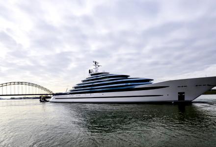 Holland's largest yacht launched at Oceanco