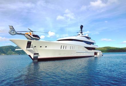 Feadship wraps a photoshoot of Vanish in the Virgin Islands