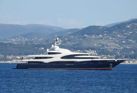 Oceanco superyacht Barbara arriving to La Ciotat, France
