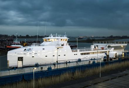 Damen launches 70m yacht support vessel Game Changer