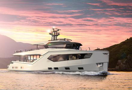 Explorer yacht Rock under construction at Evadne Yachts