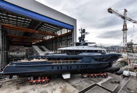 Sanlorenzo third 460EXP unit emerges from shed