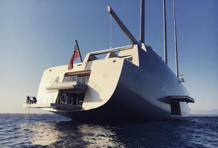 S/Y A spotted in Formentera