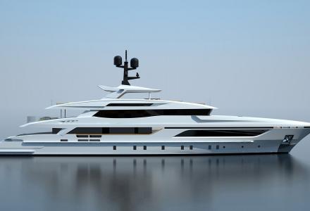 The construction of hull #10228 moves forward at Baglietto