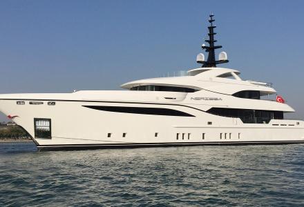48m Nerissa hits the water at Bilgin Yachts