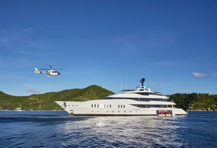 Feadship Vanish captured in the Virgin Islands