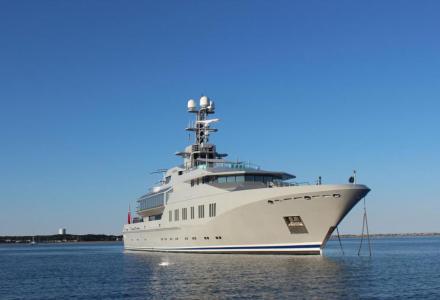 Skat arrives to Holland for Royal Huisman's refit