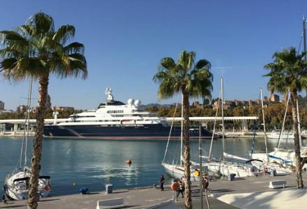 Microsoft co-founder docks megayacht in Malaga