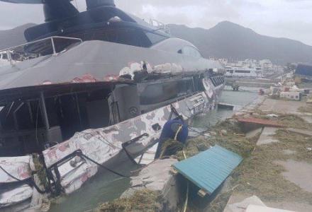 New footage of yachts destroyed by hurricane Irma