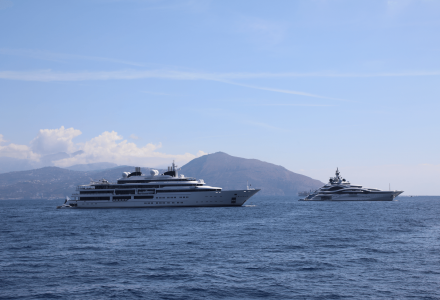 123m Al Lusail and 124m Katara spotted in Capri