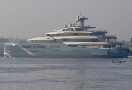 98m Aviva back at Abeking & Rasmussen for a refit