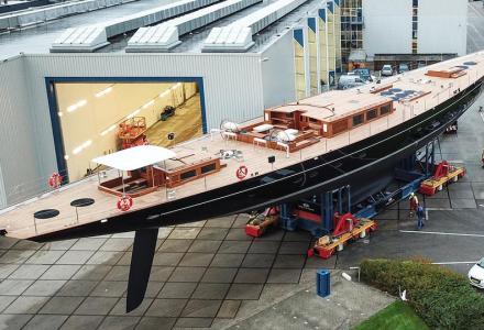 Royal Huisman launches 56m Aquarius