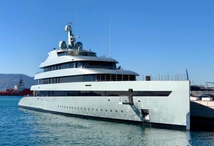 83.5m Feadship Savannah spotted in Gibraltar
