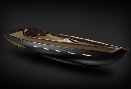 Dune, hybrid 60-meter supertender in gold 