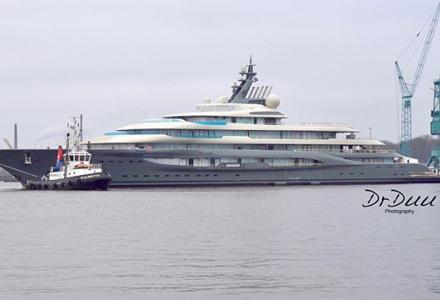 Lurssen float out new 130m+ Project Shu