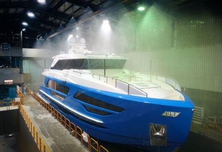 27m Horizon FD87 Skyline begins sea trials