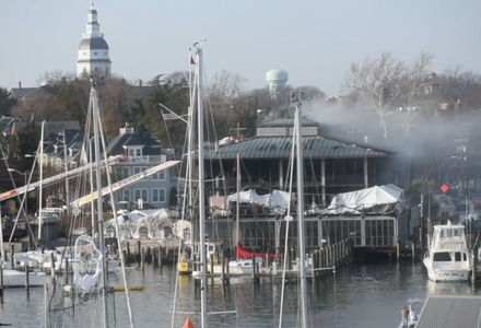 A major fire broke out at the Annapolis Yacht Club