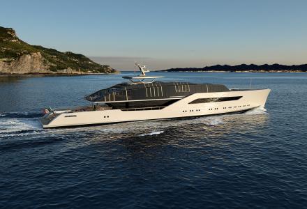 82-metre superyacht concept Pentagramma by Luca Vallebona
