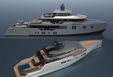 70-metre Greta & 40-metre GCX40 concepts by Misha Merzliakov
