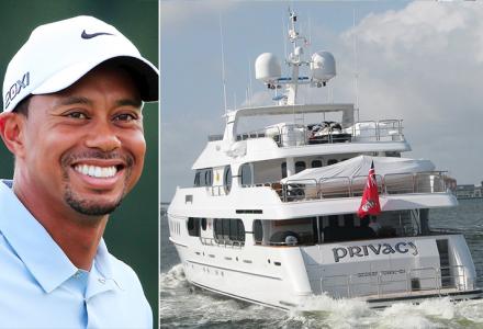 Opulent lifestyle : Tiger Woods' $20 million 47-metre yacht Privacy spotted