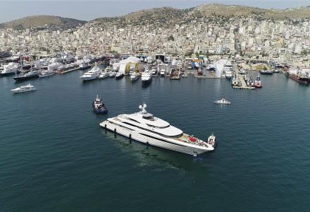 85-metre superyacht O'Ptasia delivered by Golden Yachts