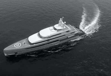 Largest superyacht ever built in China - 88-metre Illusion Plus on sea trials