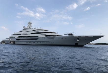 140-metre $300-million billionaire's superyacht Ocean Victory spotted