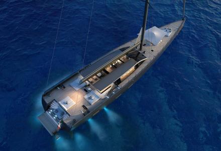 42-metre sailing yacht E-volution sold by Perini Navi