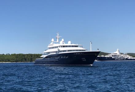 97-metre superyacht Carinthia VII in Rovinj, Croatia