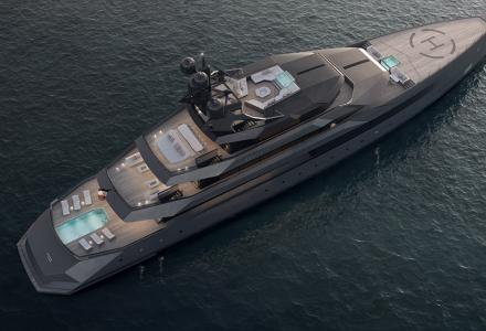 CRN shipyard presented the first render of the 75-meter Begallta superyacht designed by Igor Lobanov