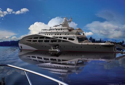 Steve Kozloff unveils the concept of an ice-class yacht Kosatka