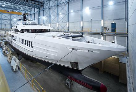 55-meter superyacht Antares launched by Heesen