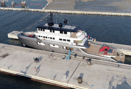 42-meter custom explorer yacht Audace launched by CdM