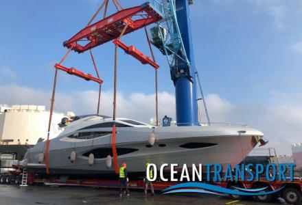 An unprecedented transport of a luxury yacht from Europe to Las Vegas