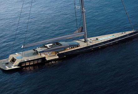 73m sailing superyacht concept MM725 by Malcolm McKeon from the inside and outside