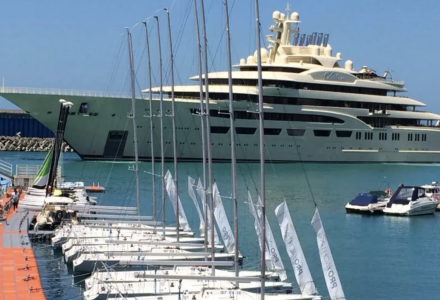Russian billionaire’s 156m superyacht Dilbar spotted in Sochi