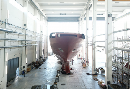 65m ISA Classic superyacht is taking shape