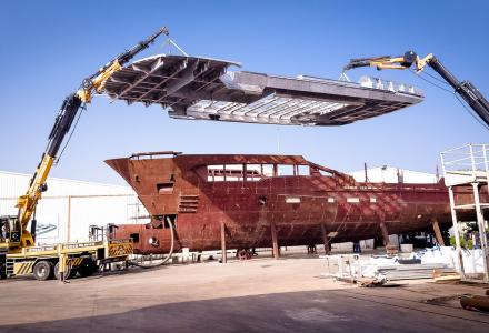 35m Kando explorer yacht for NBA star Tony Parker takes shape