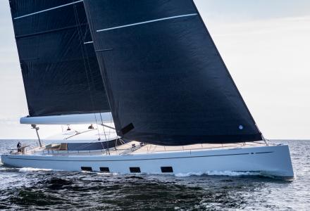 43-meter Baltic 142 Foiling Superyacht Canova begins sea trials