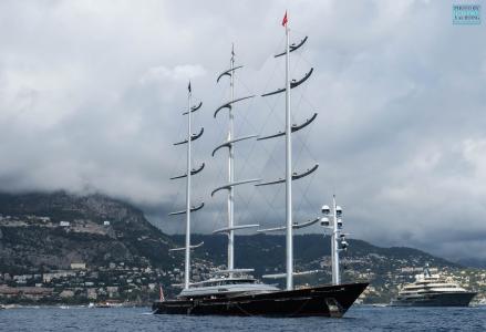 88m Maltese Falcon: the world's former largest sailing superyacht in Monte-Carlo