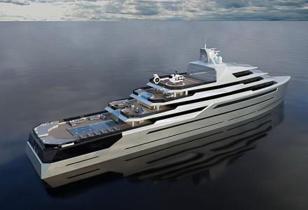 105m superyacht concept Equilibrium presented by Alejandro Crespo